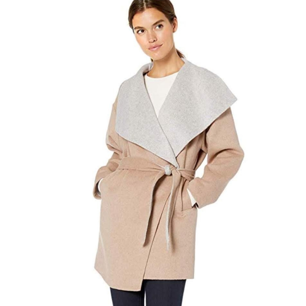 NWT Daily Ritual Women's Double-Face Wool Coat